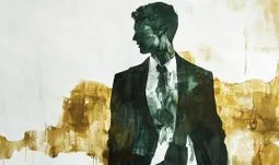 silhouette of banker