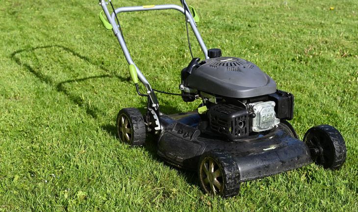 a lawnmower 