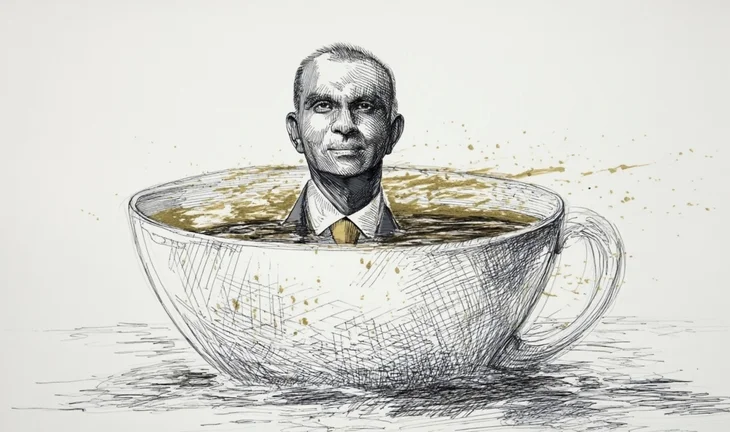 Vis Raghavan in a cup 