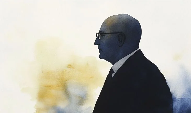 bespectacled banker 