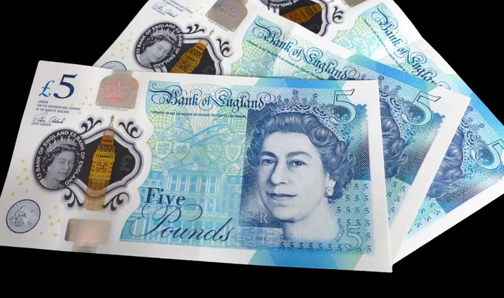 Five pound notes 