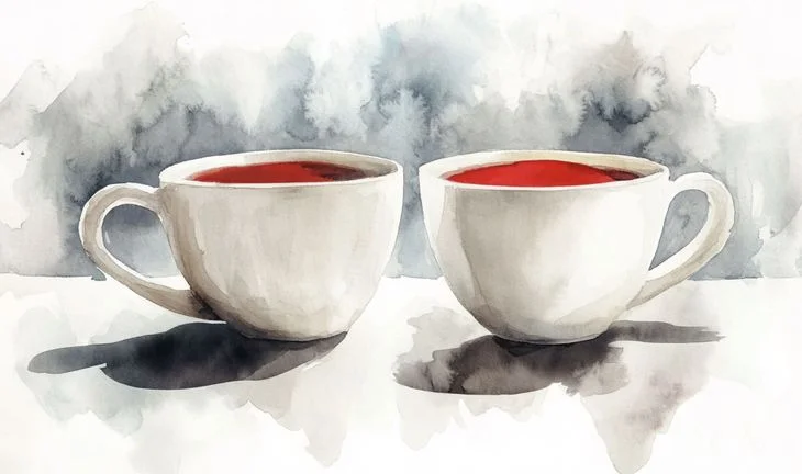 two cups of tea