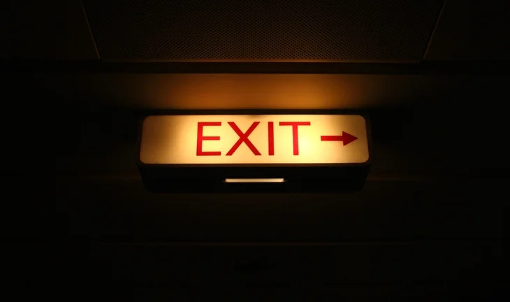 Exit sign