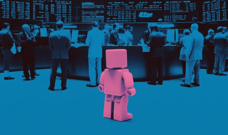 Robot on trading floor