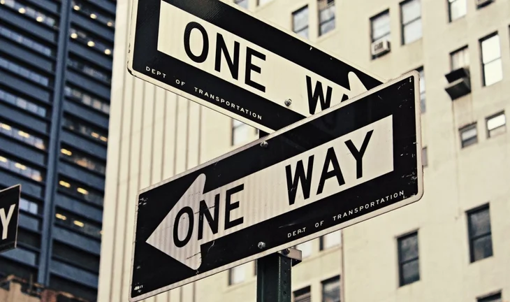 One way 