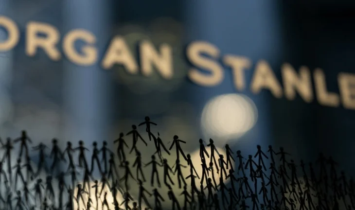 little people below the Morgan Stanley logo 